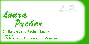 laura pacher business card